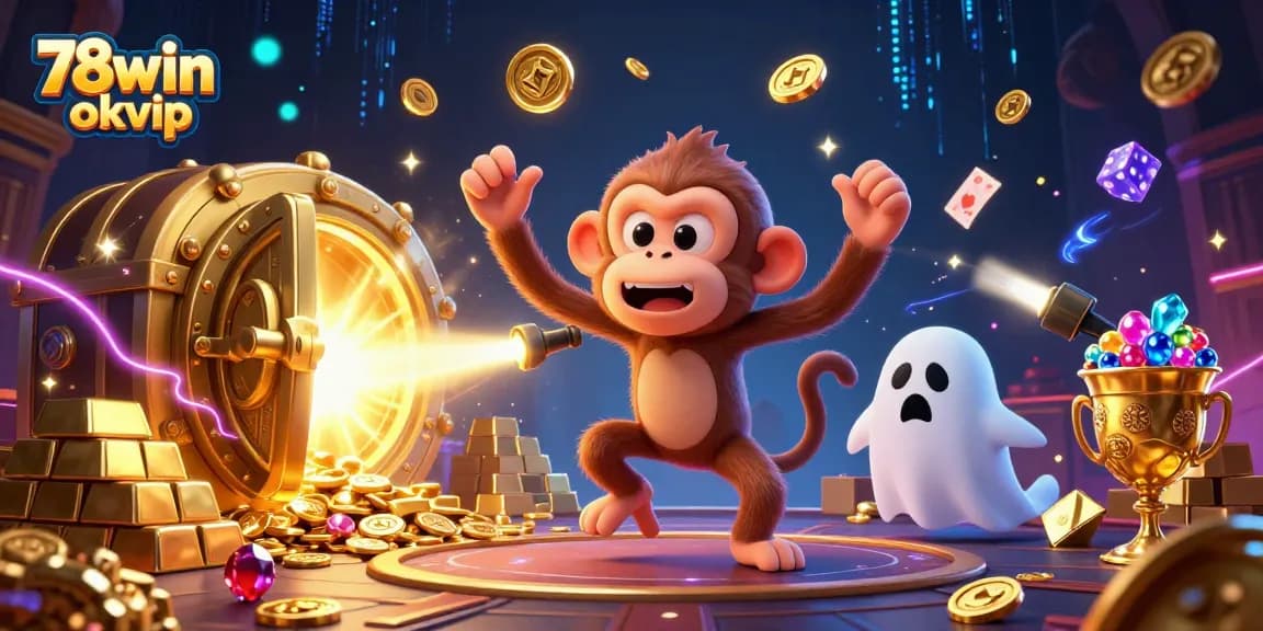 Experience exciting gameplay at 78win okvip in a captivating haunted casino scene.