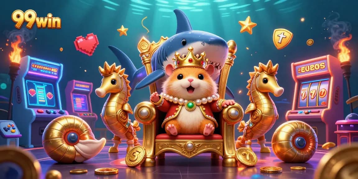 Experience thrilling gameplay at 99win with unique characters in an exciting casino scene.