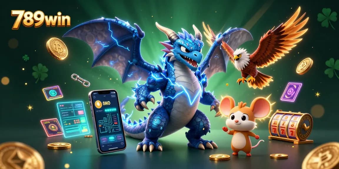 Join the thrill at 789win while spinning slot reels and winning jackpots in a vibrant casino scene.