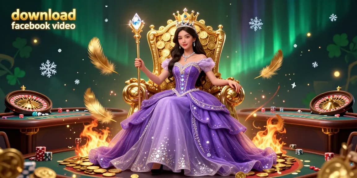 Download Facebook video easily in high quality, featuring a stunning live casino scene with our tool.