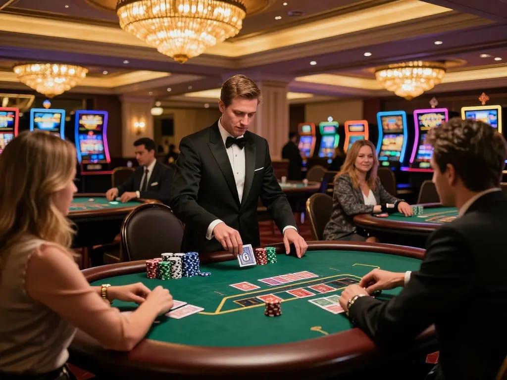 Players experience an exciting blackjack game at GG88 casino with vibrant gameplay.