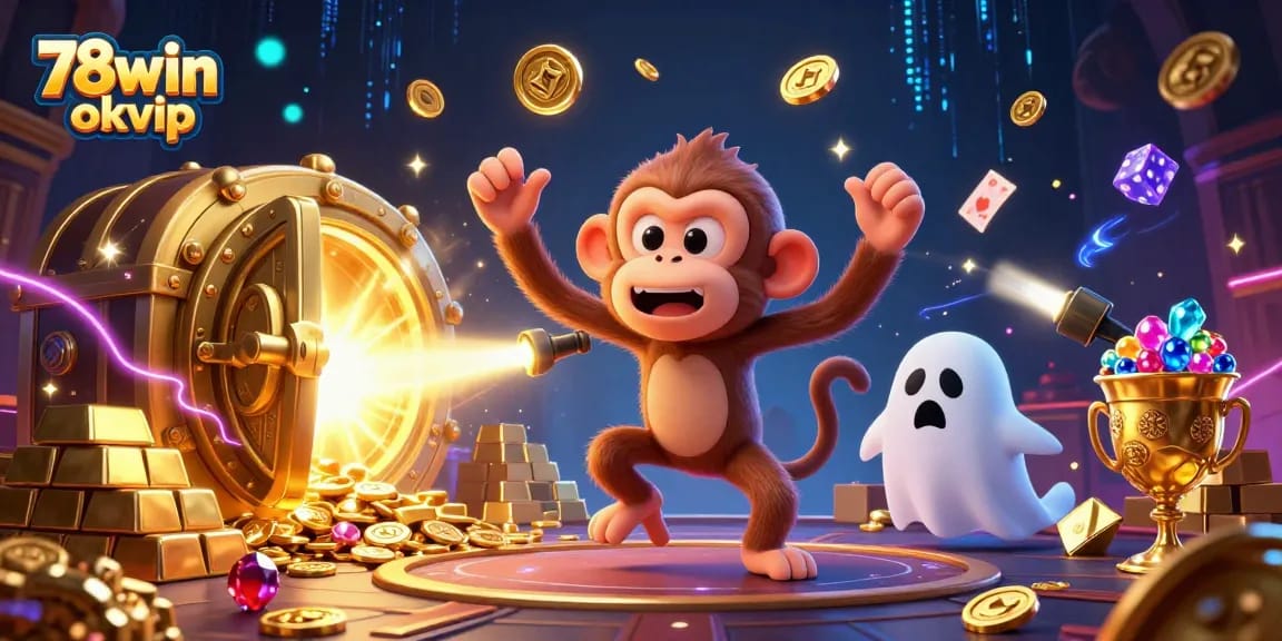 Experience exciting gameplay at 78win okvip in a captivating haunted casino scene.