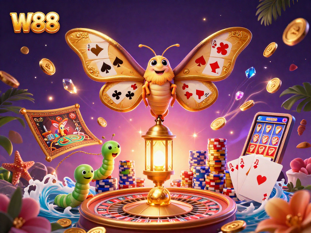 Play and win at W88 with vibrant casino themes and games, including slots and live betting.