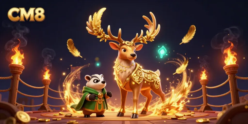 Experience thrilling adventures with CM8 in an enchanting online casino world filled with vibrant magic.
