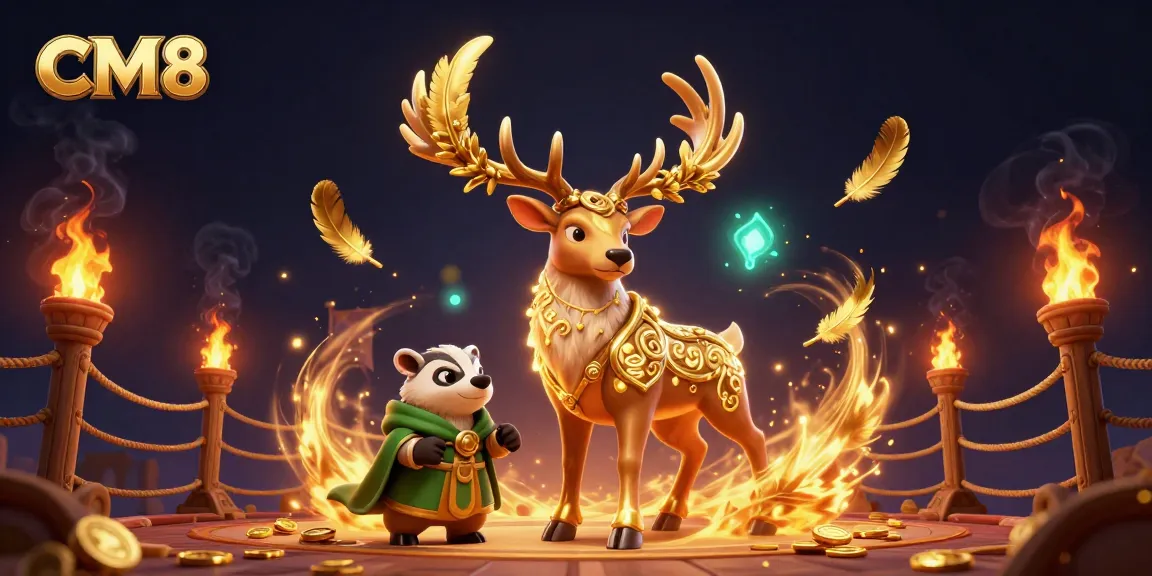 Experience thrilling adventures with CM8 in an enchanting online casino world filled with vibrant magic.