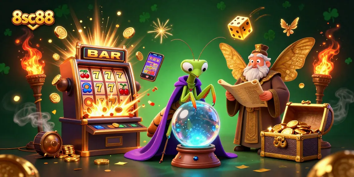Experience thrilling jackpots and casino excitement at 8sc88 with lively characters and game elements.