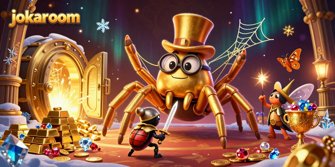 Engage with the vibrant jokaroom cosmos of casino excitement in this 3D jackpot-themed illustration.