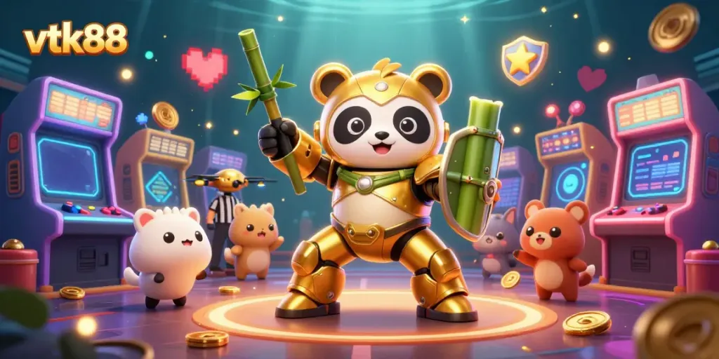 Experience the thrill of vtk88 casino with vibrant gaming elements and dynamic characters.