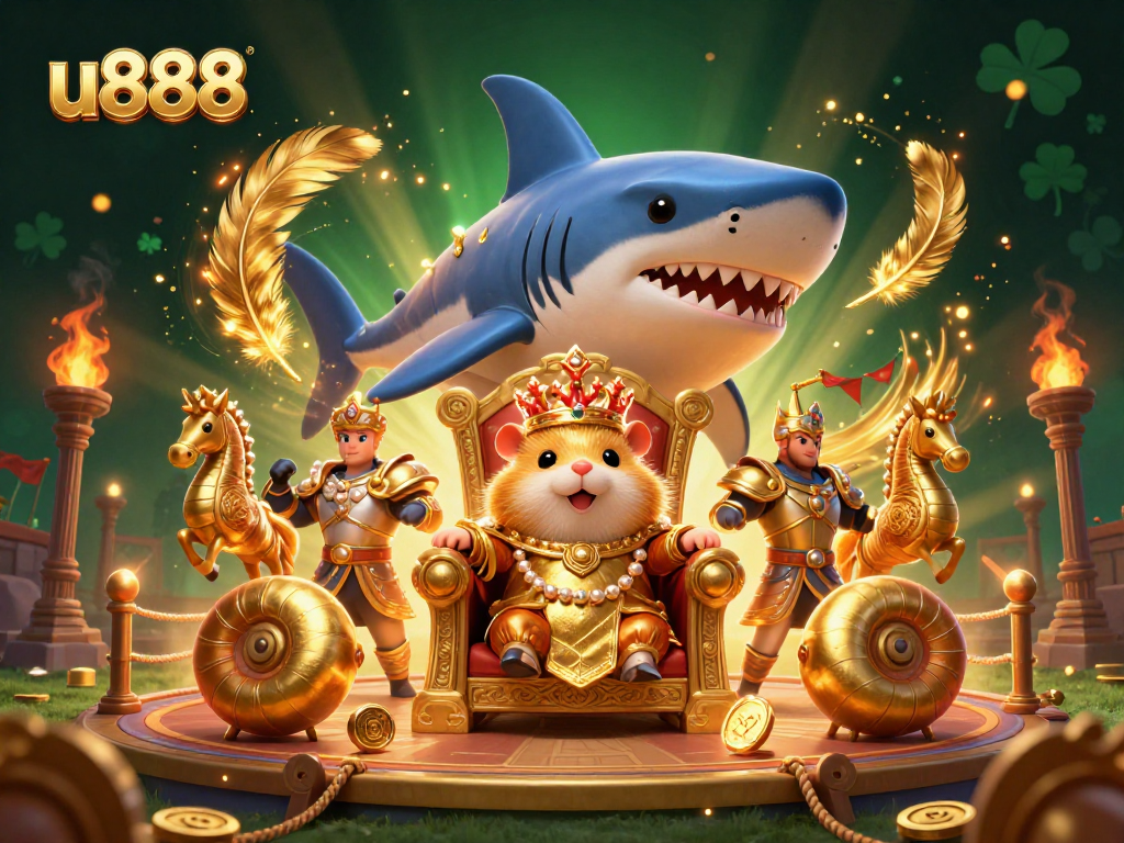 Experience winning strategies at u888 with thrilling games featuring a fierce golden hamster king and elaborate casino themes.