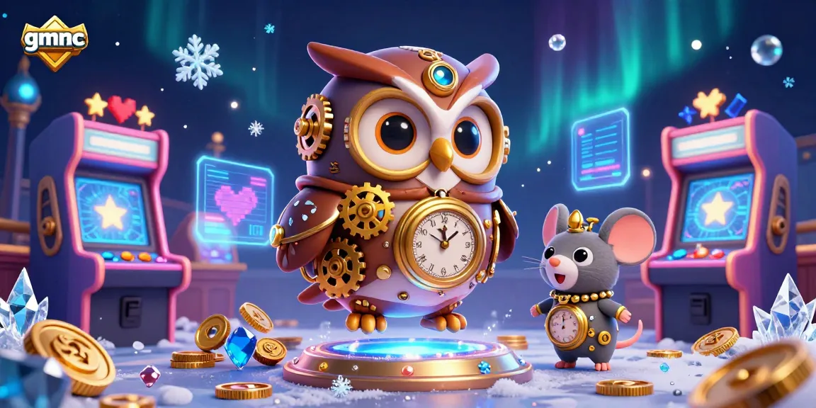 Engage with gmnc's analysis tools in a vibrant casino-themed 3D illustration setting.