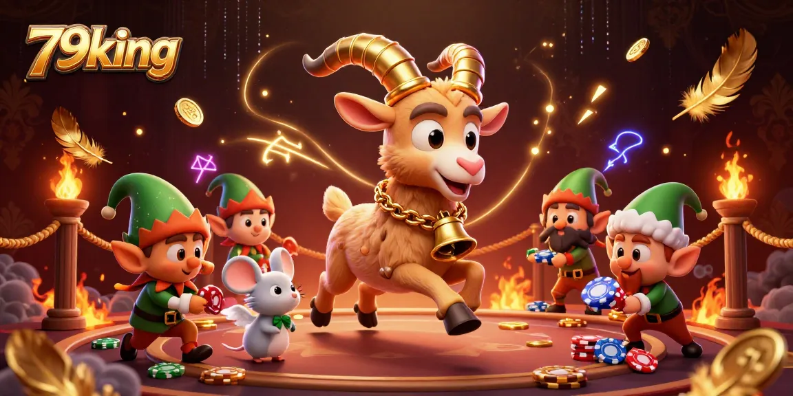 Engage in thrilling gaming experiences at 79king with festive characters and dynamic casino elements.