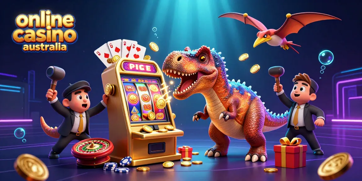 Engage in exciting gameplay at online casino Australia with colorful slot scenes and dynamic casino characters.