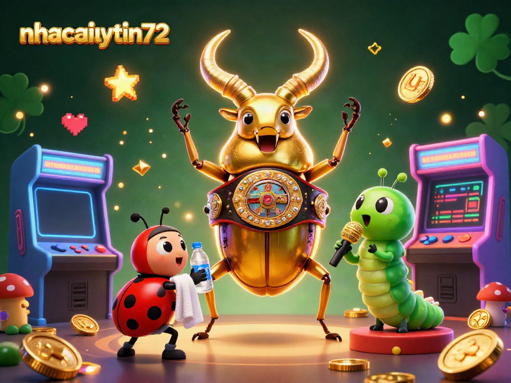 Engage with the exciting world of nhacaiuytin72's casino games through a vibrant 3D illustration.