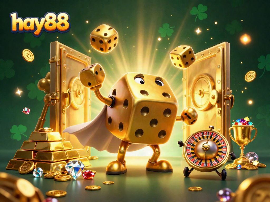 Engage in exciting gameplay with hay88's golden dice golem and dynamic gaming elements.