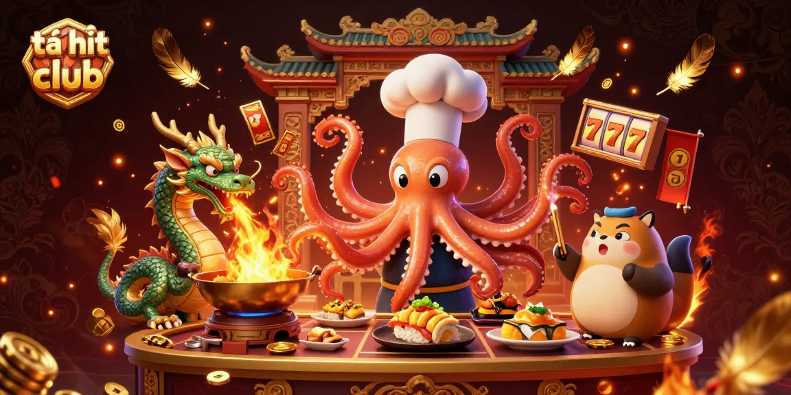 Engage in gaming and excitement with tải hit club, featuring vibrant characters in a rich casino scene.