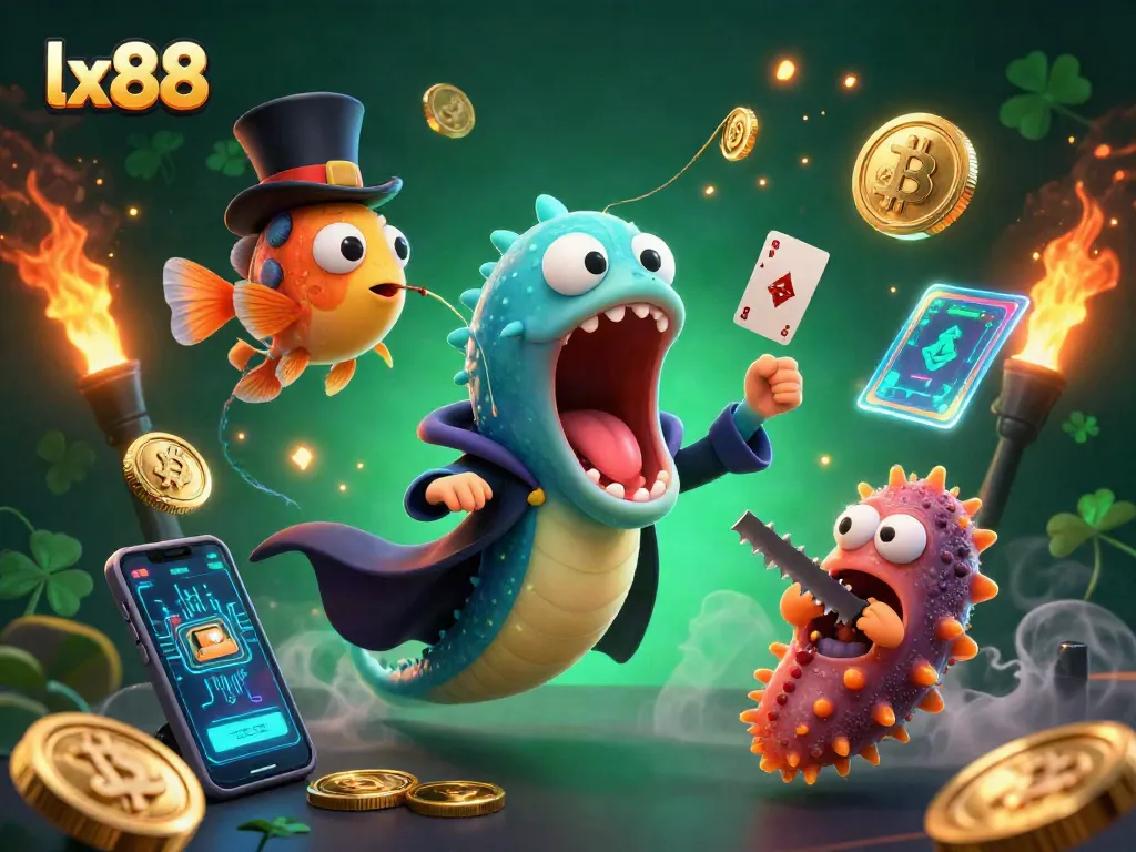 Experience the thrill of lx88 with a magical underwater casino scene featuring engaging characters.