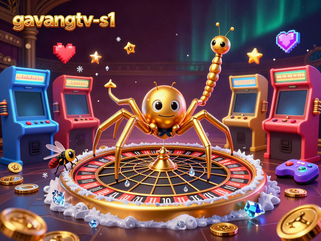 Engage with thrilling bets on gavangtv-s1 in this vibrant casino-themed 3D scene featuring unique characters.