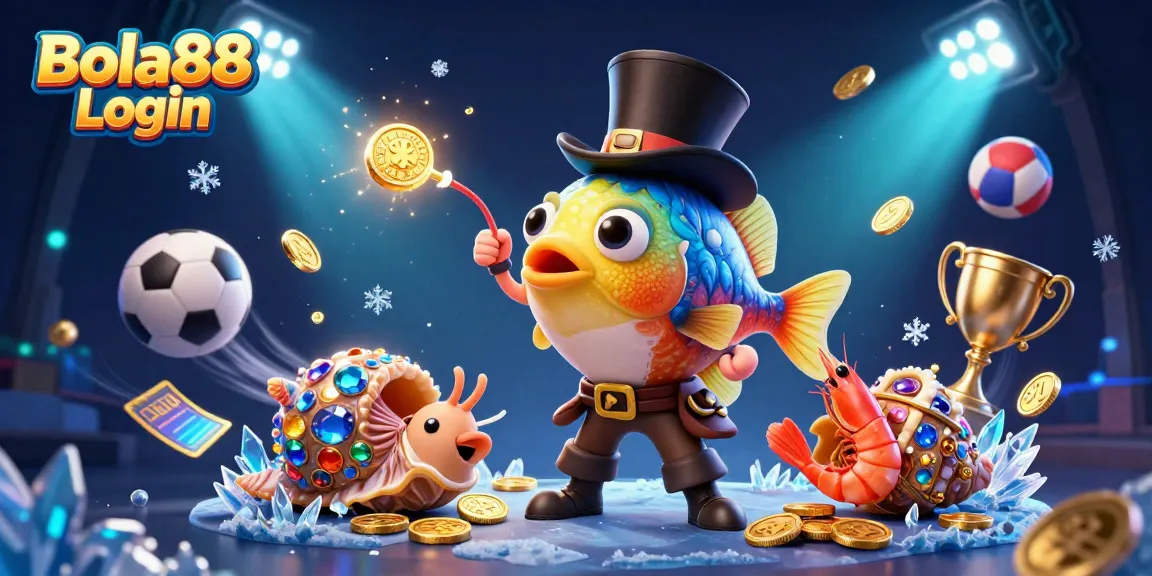 Experience the thrilling Bola88 Login with animated characters engaging in sports betting excitement.